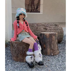 cutiekill-purple-cross-furry-y2k-garter-leg-warmers-c0232