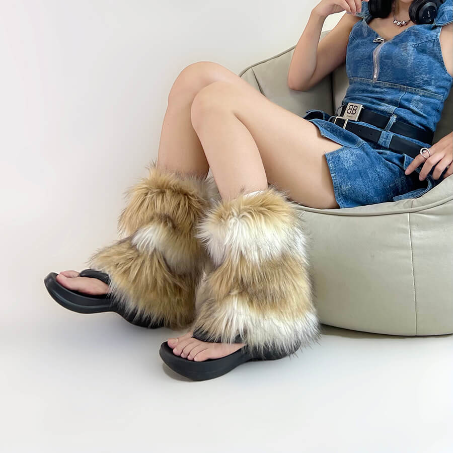 cutiekill-retro-y2k-artificial-furry-leg-warmers-c0189