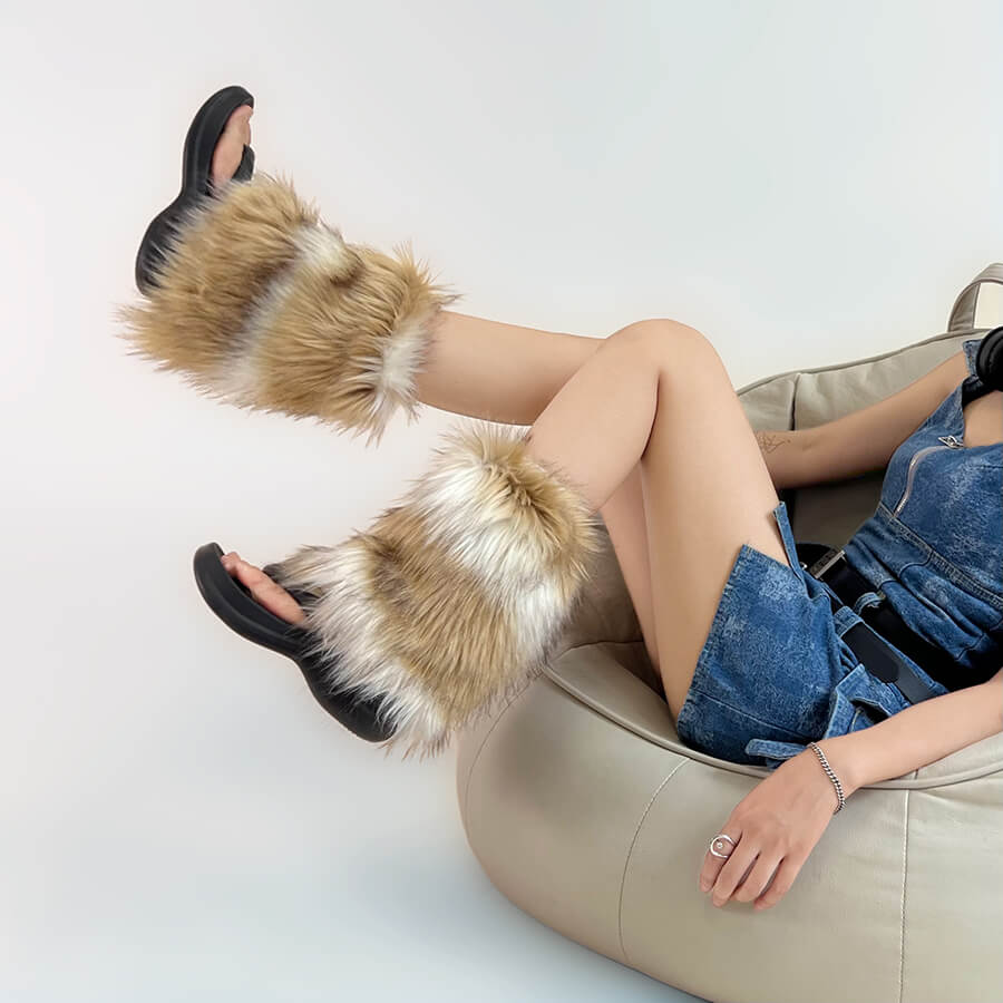 cutiekill-retro-y2k-artificial-furry-leg-warmers-c0189