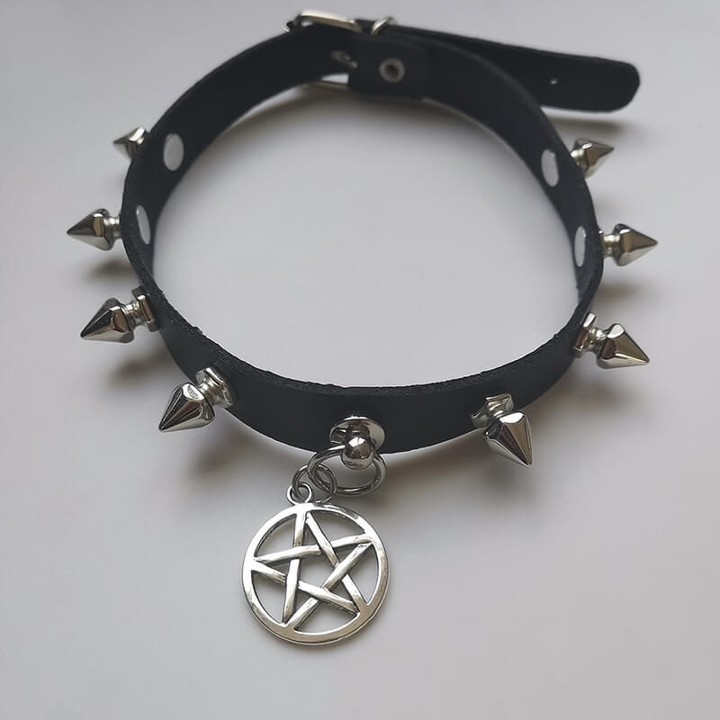 rivet-punk-star-choker-ah0104