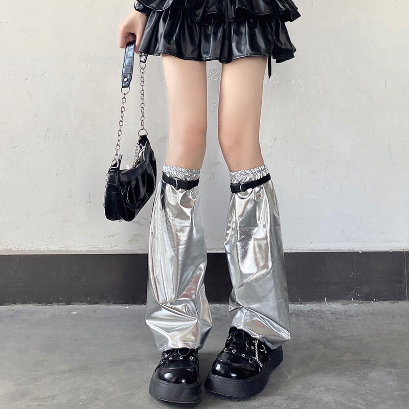 cutiekill-silver-y2k-leg-warmers-leg-bands-c0110