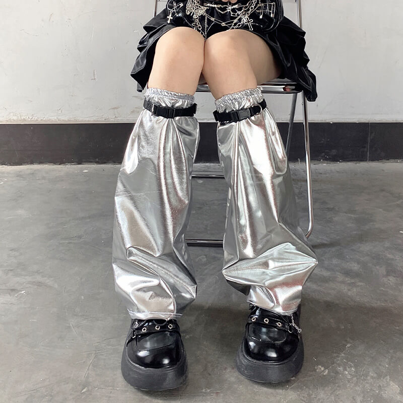 cutiekill-silver-y2k-leg-warmers-leg-bands-c0110