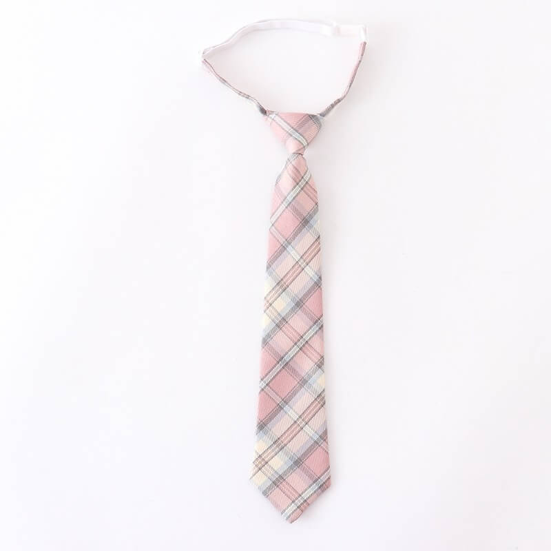 cutiekill-skirt-bow-jk-sakura-pink-plaid-uniform-skirt-c01031