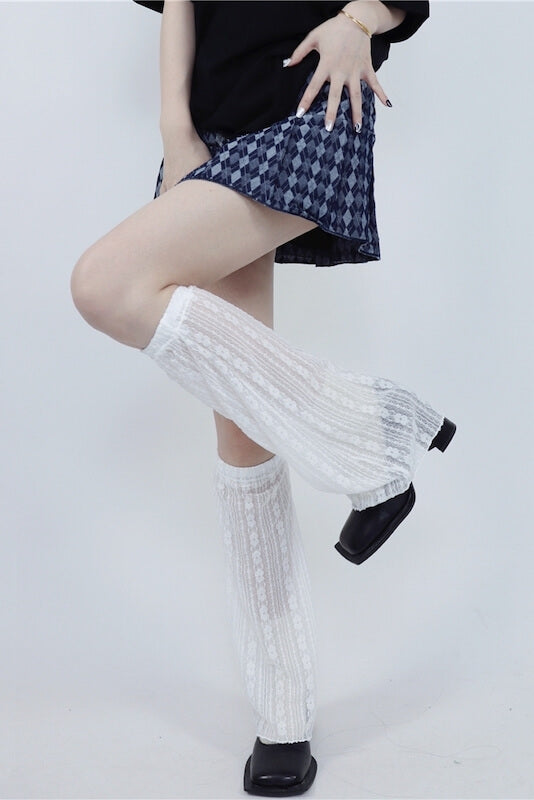 cutiekill-summer-thin-y2k-lace-leg-warmers-c0074