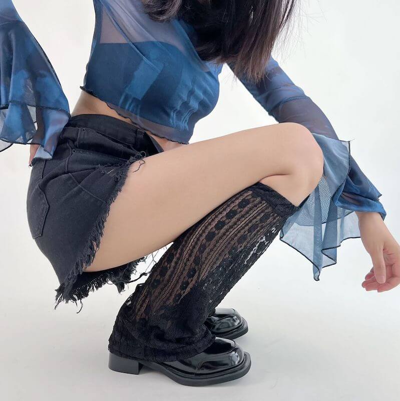 cutiekill-summer-thin-y2k-lace-leg-warmers-c0074