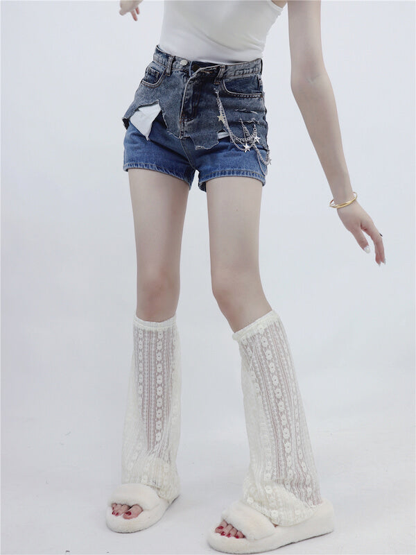 cutiekill-summer-thin-y2k-lace-leg-warmers-c0074