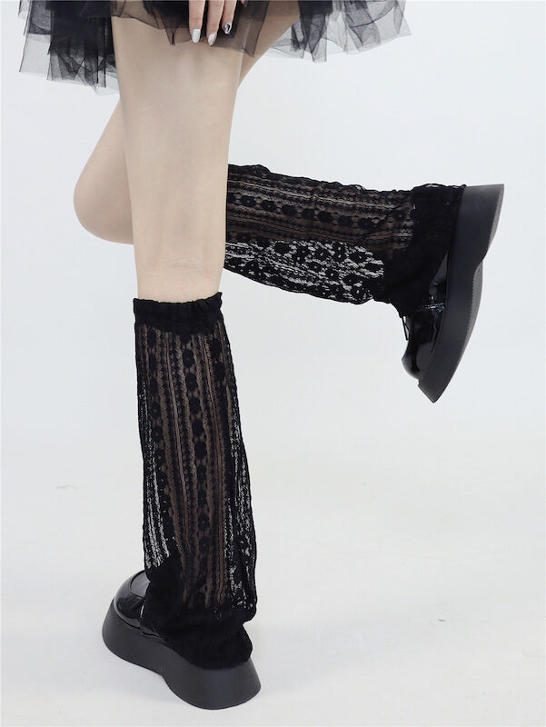 cutiekill-summer-thin-y2k-lace-leg-warmers-c0074