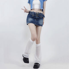 Summer y2k lolita thin leg warmer