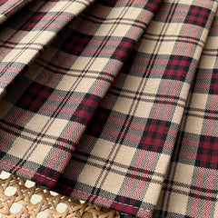 cutiekill-vintage-khaki-plaid-pleated-a-line-skirt-c00741