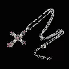 cutiekill-vintage-punk-diamond-cross-necklace-ah0054