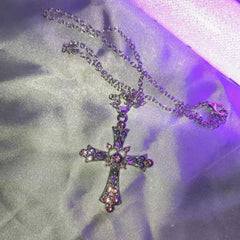 cutiekill-vintage-punk-diamond-cross-necklace-ah0054