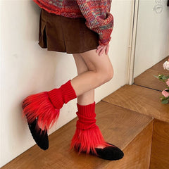 cutiekill-y2k-00s-furry-leg-warmers-c0158