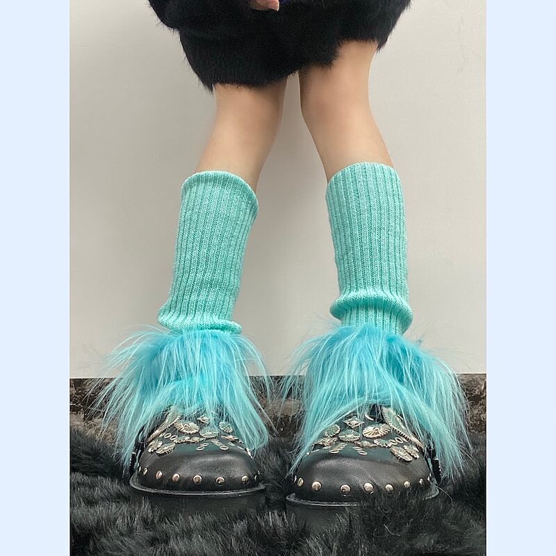 cutiekill-y2k-00s-furry-leg-warmers-c0158