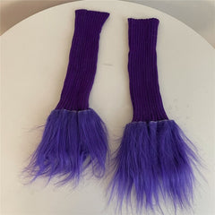 cutiekill-y2k-00s-furry-leg-warmers-c0158
