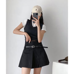 cutiekill-y2k-belt-vintage-skirt-om0108