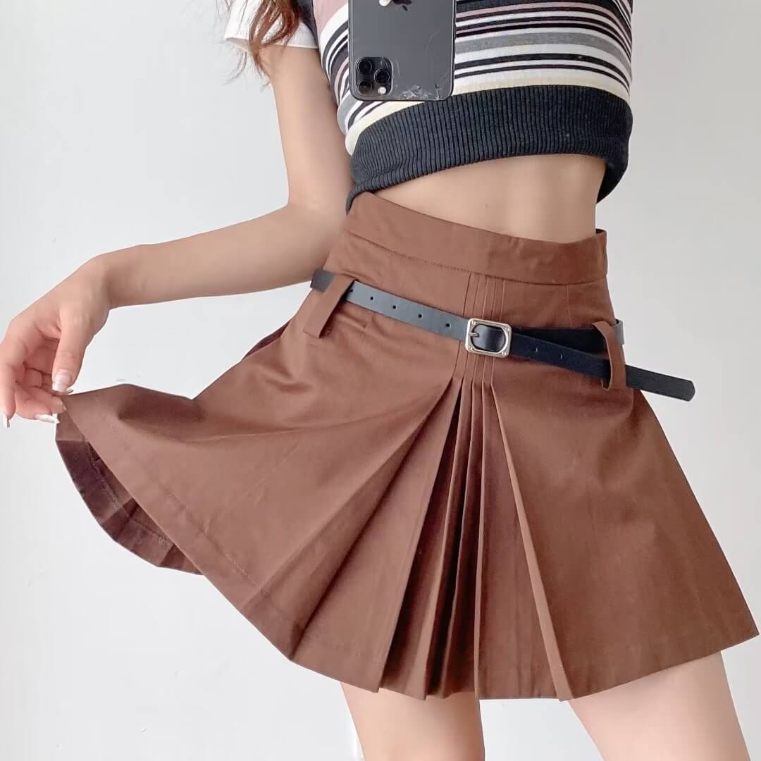 cutiekill-y2k-belt-vintage-skirt-om0108
