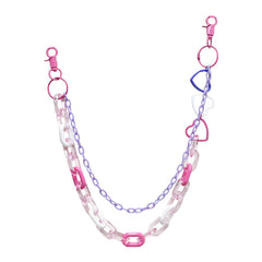cutiekill-y2k-candy-punk-butterfly-transparent-heart-chain-belt
