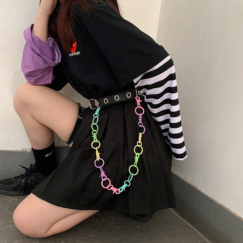 cutiekill-y2k-punk-lolita-rainbow-candy-chain-belt-b0009