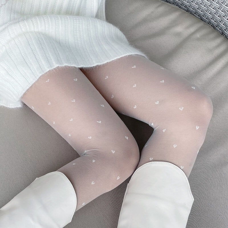 fairy-core-cream-hearts-tights-fluffy-short-leg-warmers-c0026