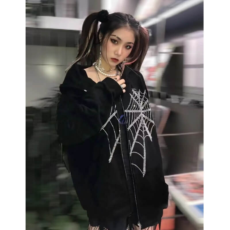 street-goth-cutiekill-spider-web-hoodie-jacket-ah0037