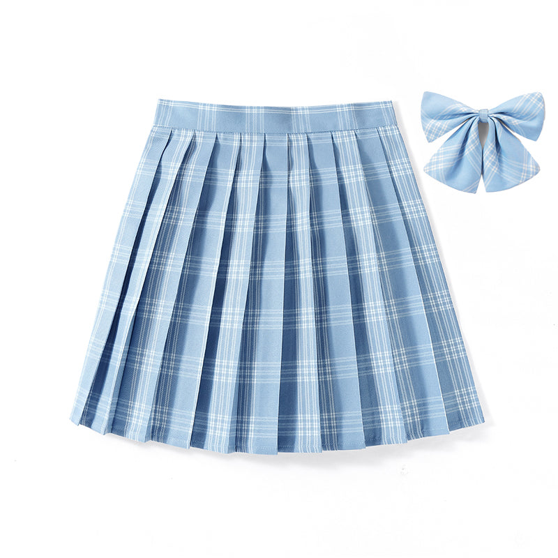 air-blue-cutiekill-jk-vintage-plaid-seifuku-uniform-skirt-bow-c00183