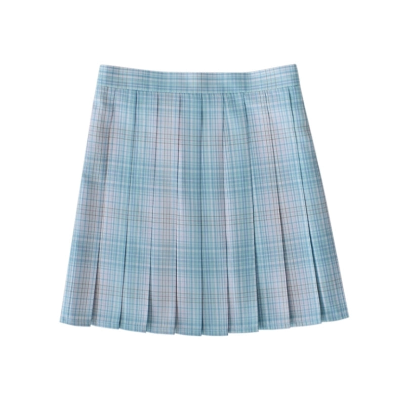 [Fairy Mint] JK vintage plaid uniform skirt