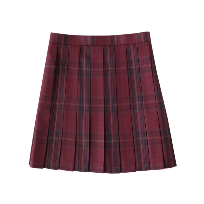 cutiekill-jujube-flower-red-jk-vintage-plaid-uniform-skirt-c0018304-3