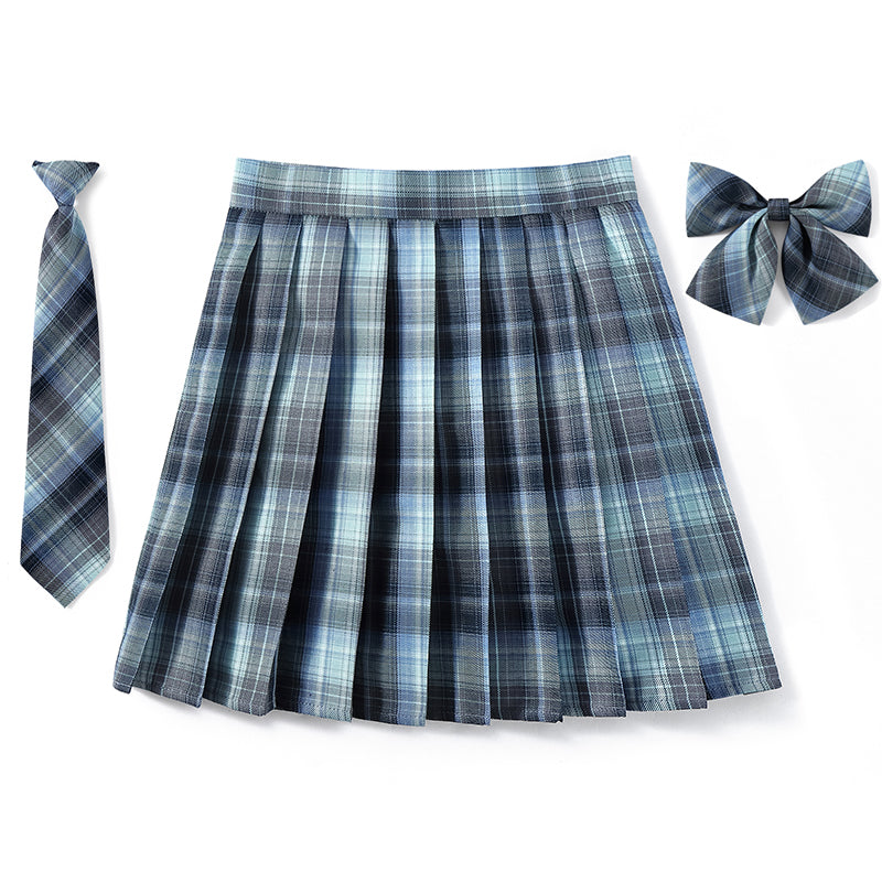 Starry-Night-cutiekill-jk-vintage-plaid-seifuku-uniform-skirt-c00183