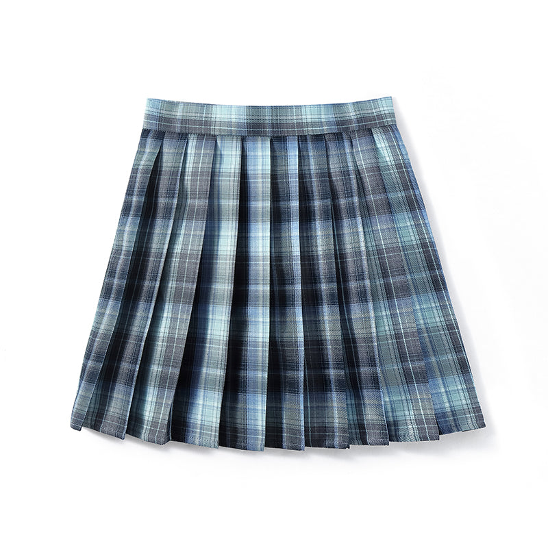 Starry-Night-cutiekill-jk-vintage-plaid-seifuku-uniform-skirt-c00183