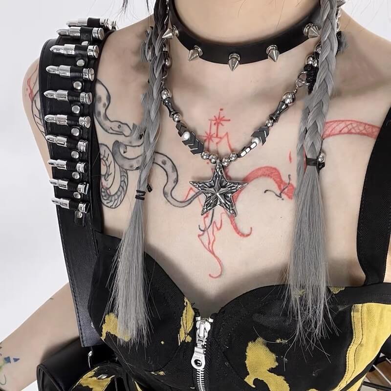    cutiekill-alt-punk-star-necklace-ah0451