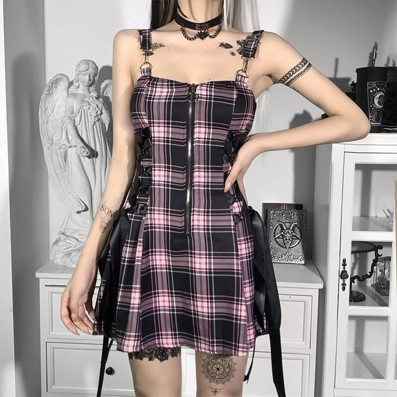 cutiekill-alternative-girl-zipper-ribbon-suspender-dress-c01123