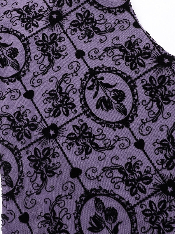 cutiekill-alternative-purple-flocking-cami-dress-ah0626