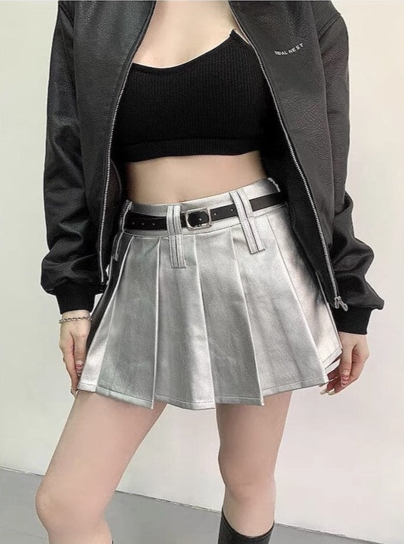 cutiekill-belt-leather-pleated-skirt-om0263