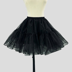Black white stripe maid dress