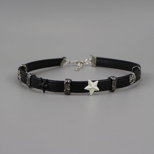 cutiekill-black-white-star-alternative-choker-ah0784 800