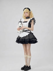 cutiekill-black-white-stripe-maid-dress-ah0908
