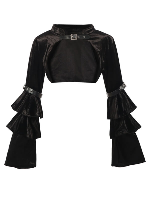 cutiekill-buckle-bolero-with-layered-sleeves-ah0767