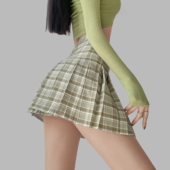 cutiekill-candy-plaid-pleated-skirt-om0238