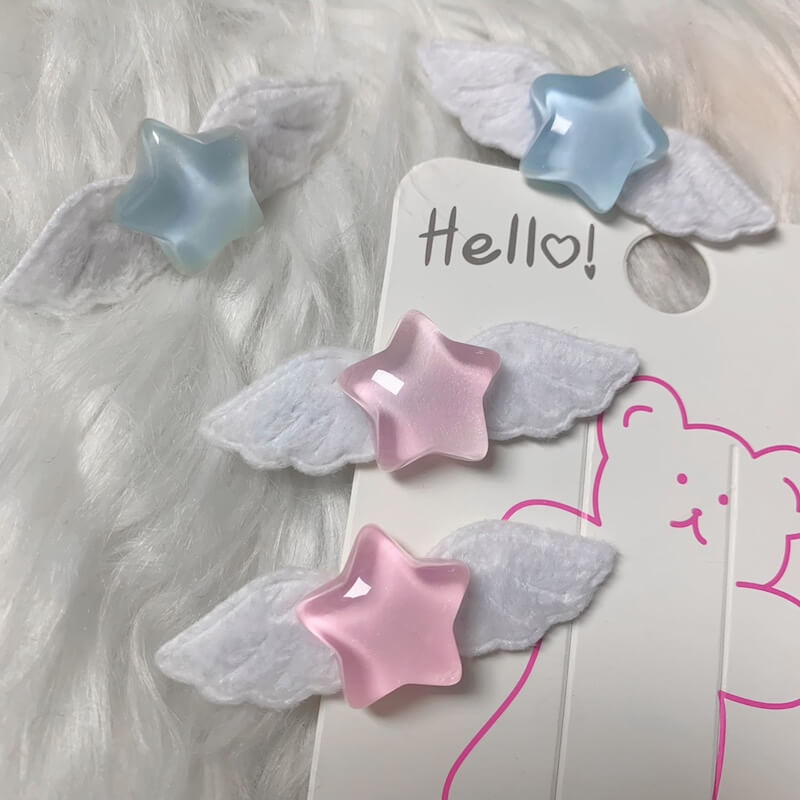    cutiekill-candy-star-wings-hair-clips-ah0372