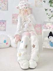 Candy stars fluffy leg warmers