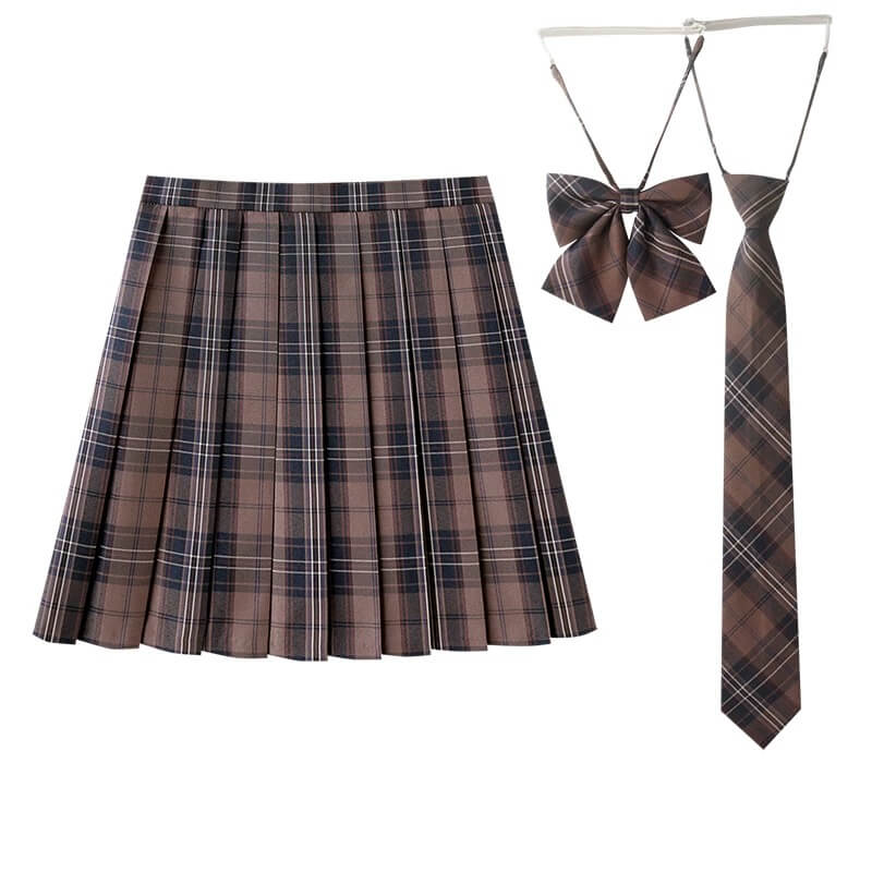 cutiekill-caramel-brown-jk-vintage-plaid-uniform-skirt-c0018303