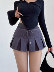 cutiekill-casual-high-waist-pleated-drawstring-mini-skirt-om0430