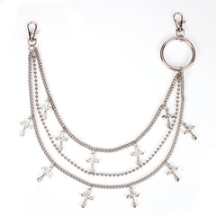 Chic punk girl chain belt