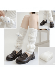Cinnamoroll plush knotbow leg warmers