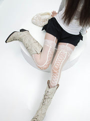cutiekill-coquette-jacquard-lace-up-suspender-stockings-c0549