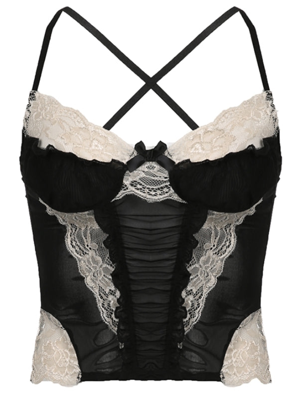 Coquette vintage lace camisole