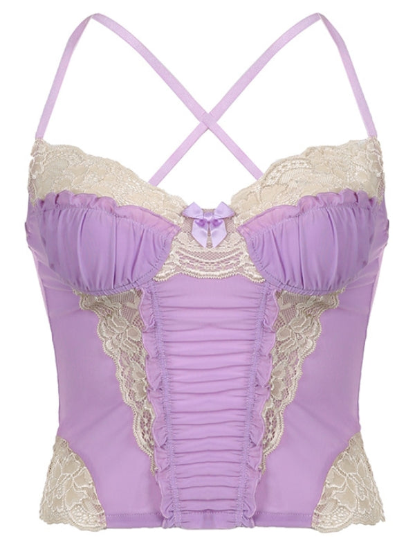 Coquette vintage lace camisole