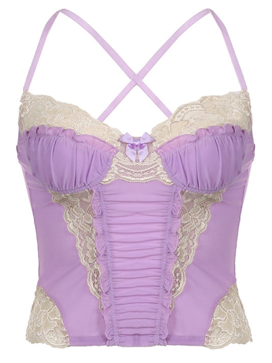 Coquette vintage lace camisole