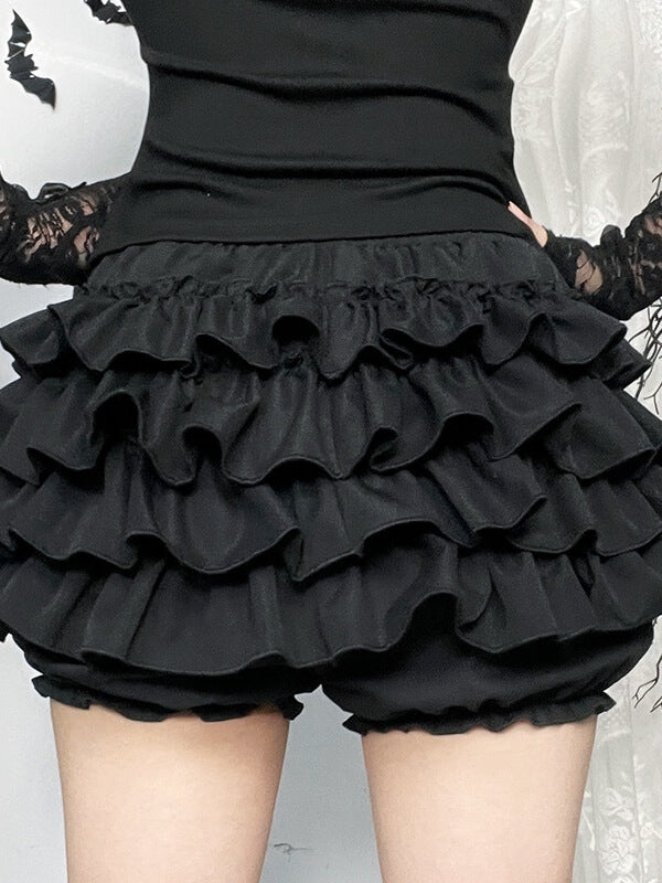 cutiekill-cross-pendants-ruffled-layered-bloomer-skirt-ah0796