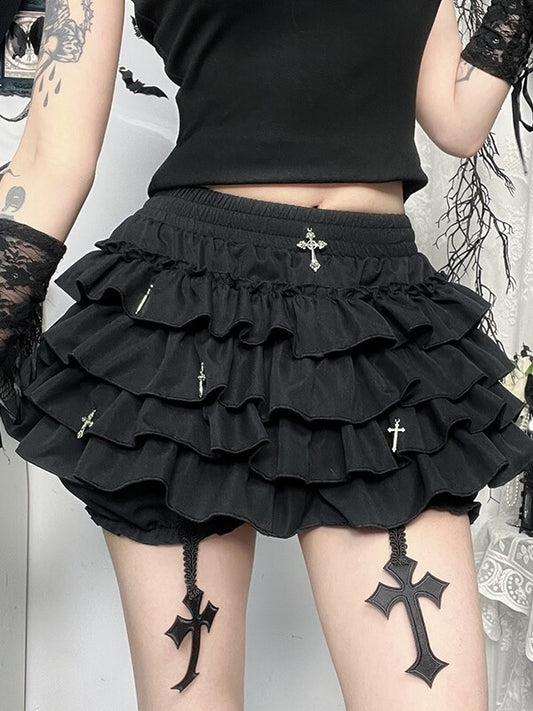 cutiekill-cross-pendants-ruffled-layered-bloomer-skirt-ah0796 600